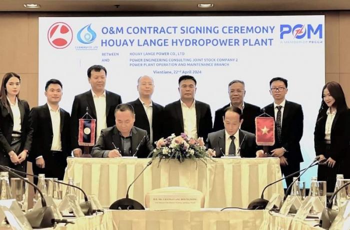 PECC2 đảm nhận vận hành, bảo trì Nhà máy Thủy điện Houay LaNge