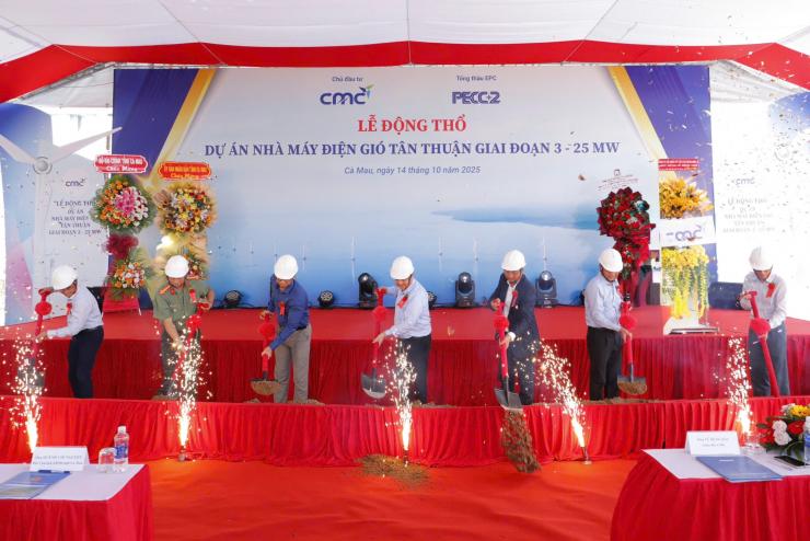 LỄ ĐỘNG THỔ DỰ ÁN NHÀ MÁY ĐIỆN GIÓ TÂN THUẬN GIAI ĐOẠN 3