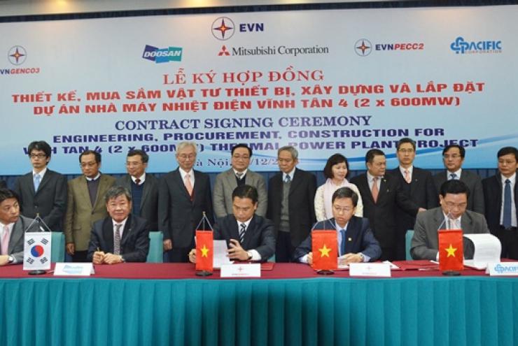 Ký hợp đồng EPC dự án Nhà máy nhiệt điện Vĩnh Tân 4