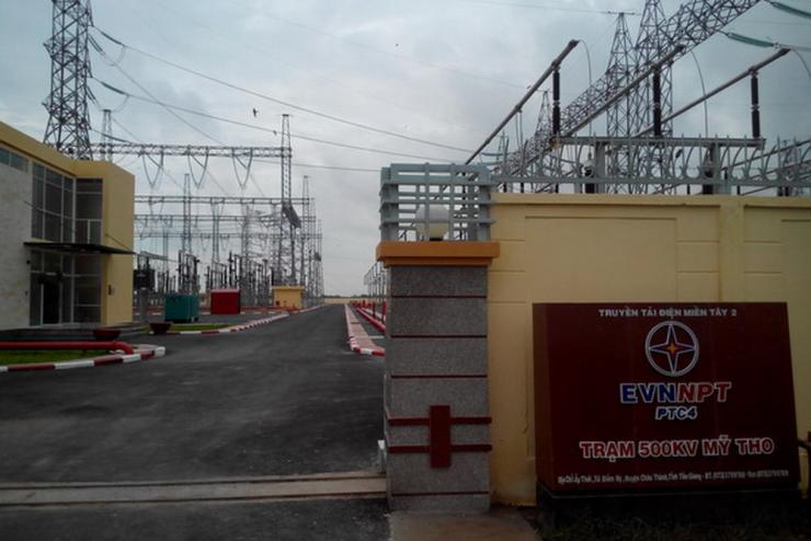 Đóng điện Sân phân phối Trạm biến áp 500kV Mỹ Tho và đấu nối ĐD 500kV Phú Lâm-Ô Môn.