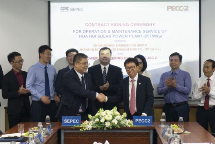 PECC2 ký Hợp đồng Quản lý vận hành Nhà máy Điện mặt trời thứ 6 trong năm 2019